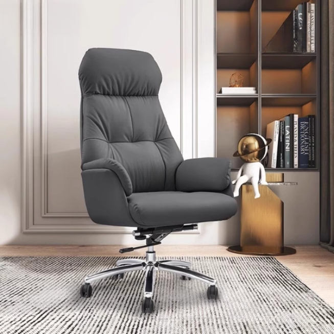 Ghế xoay giám đốc văn phòng bọc da blak, grey: SG - 3808 - $hienthicat